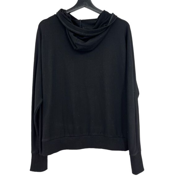 Cutter & Buck Sweatshirt medium womens black thin hooded pocket pullover - Picture 3 of 10